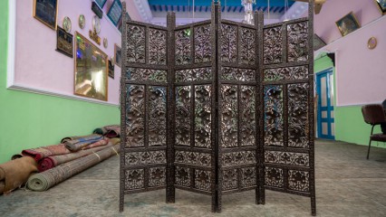 Antique Screen in the hall